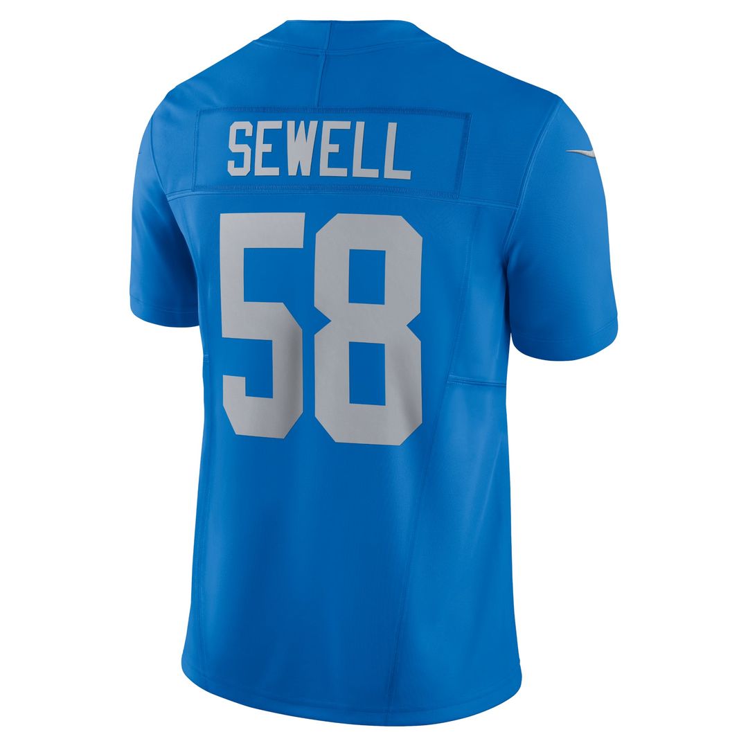 Detroit Lions Penei Sewell Nike Vapor F.U.S.E. Alternate Limited Jersey - Black