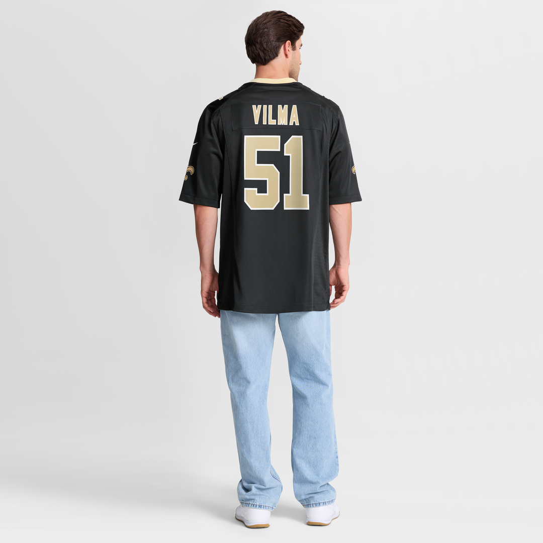 New Orleans Saints Jonathan Vilma Nike Game Retired Player Jersey - Black