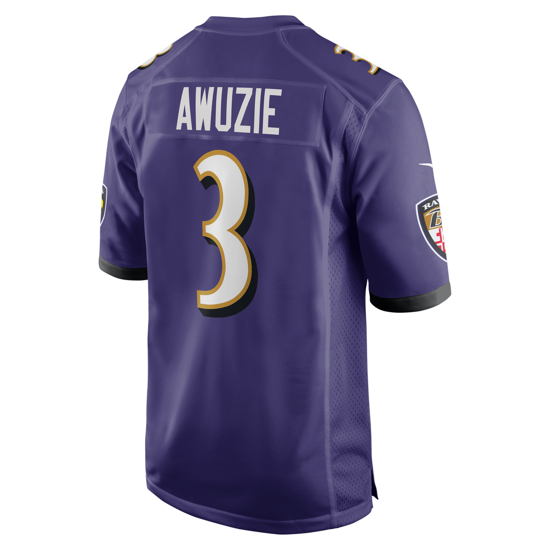 Baltimore Ravens Chidobe Awuzie Nike Team Game Jersey - Purple