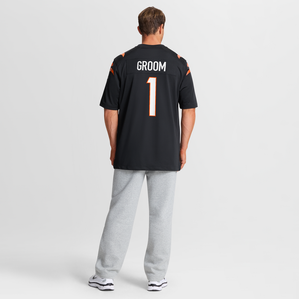 Cincinnati Bengals Number 1 Groom Nike Game Jersey - Black