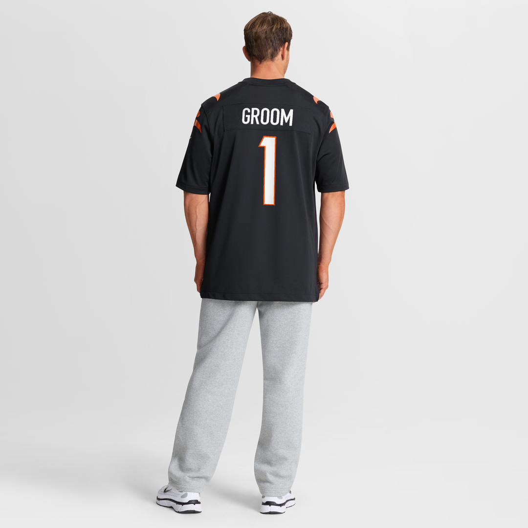 Cincinnati Bengals Number 1 Groom Nike Game Jersey - Black