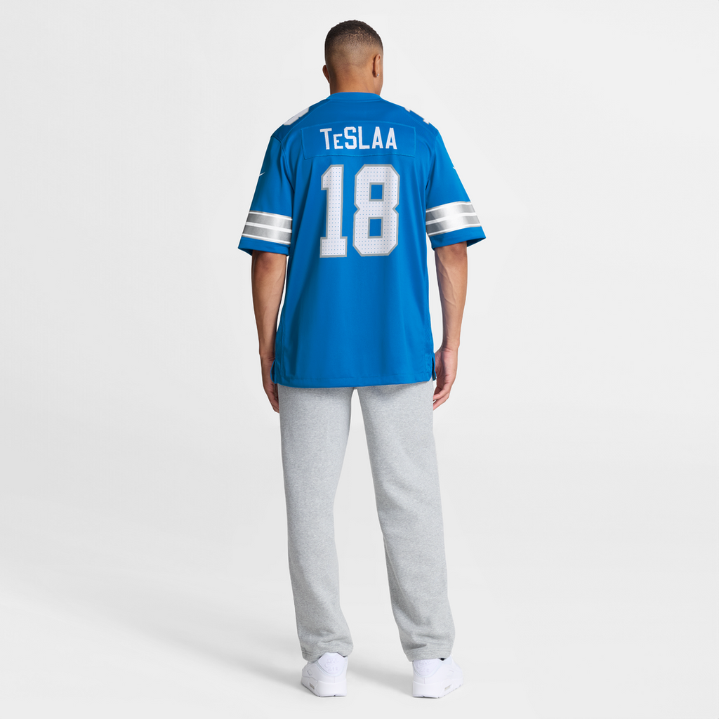 Detroit Lions Isaac TeSlaa Nike Game Player Jersey - Blue
