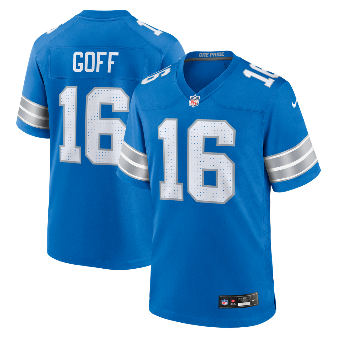 Detroit Lions Jared Goff Nike Game Jersey - Blue