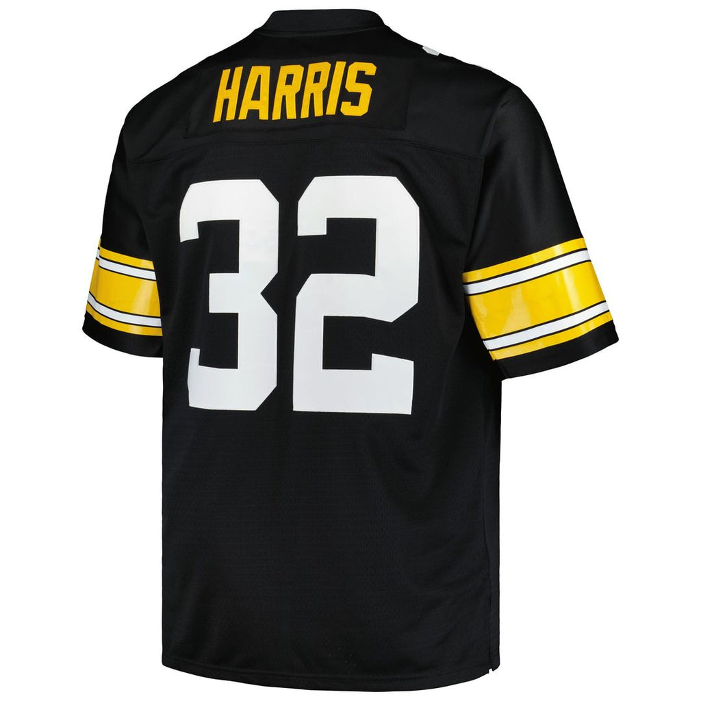 Pittsburgh Steelers Franco Harris Mitchell & Ness Big & Tall 1976 Retired Player Replica Jersey - White