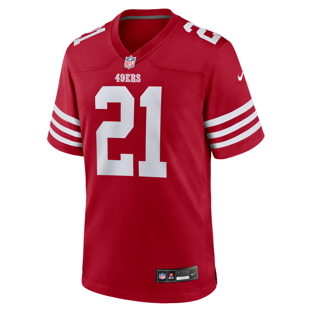 San Francisco 49ers Deion Sanders Nike Team Retired Player Game Jersey - Scarlet