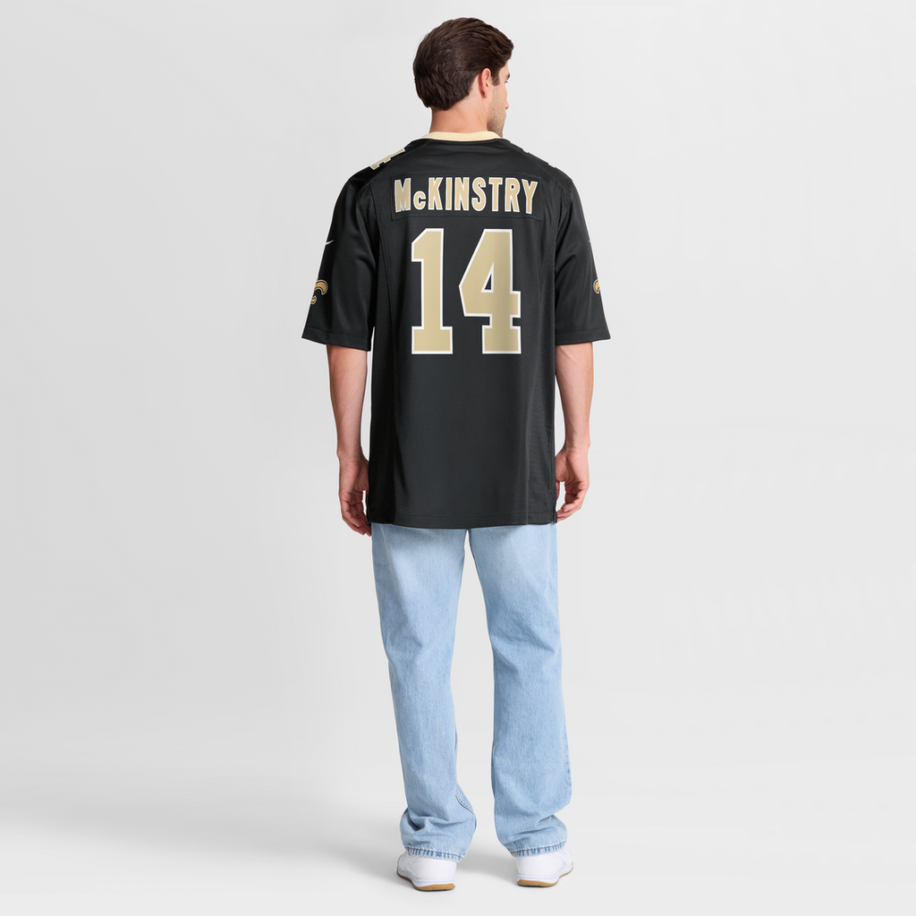 New Orleans Saints Ga'Quincy McKinstry Nike Player Game Jersey - Black