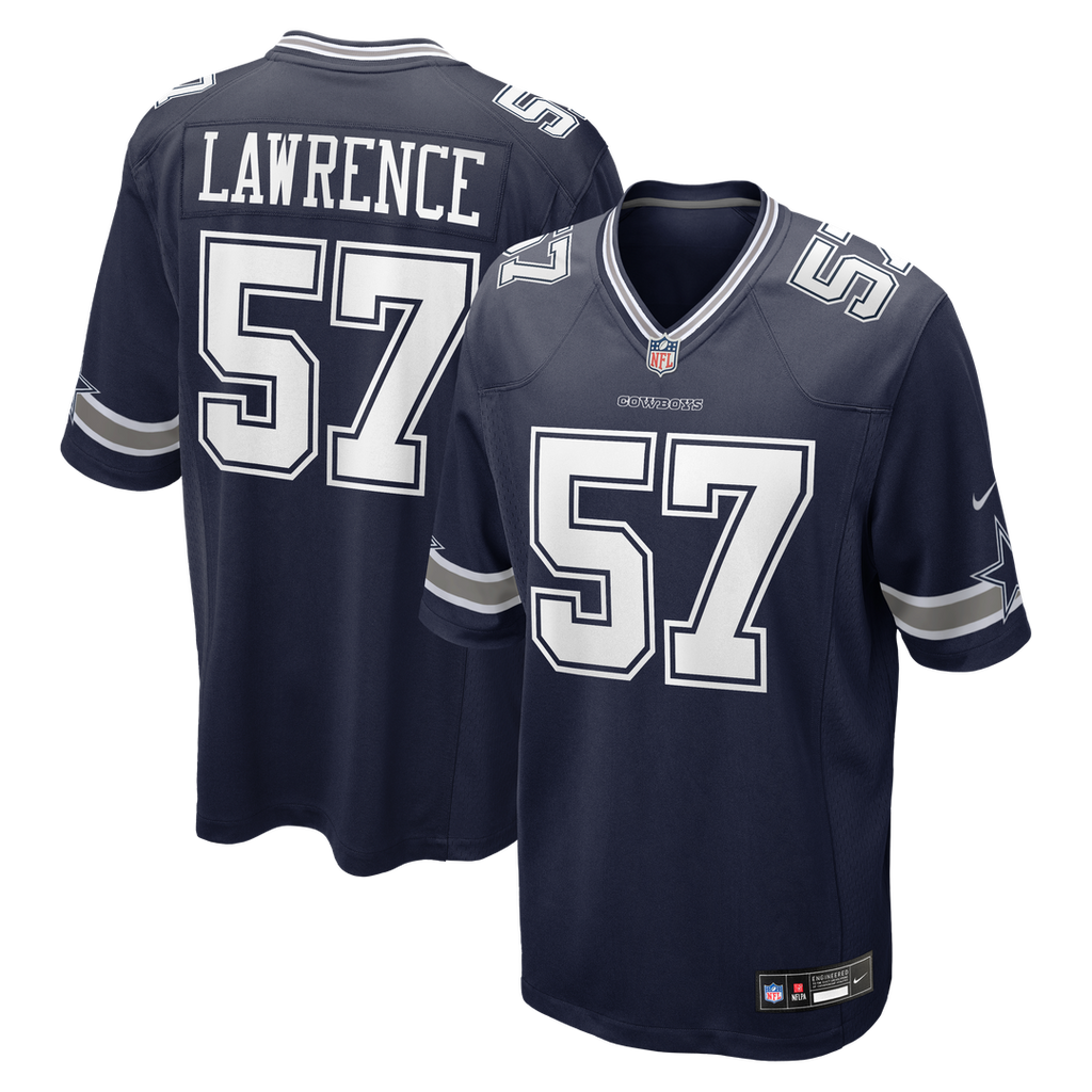 Dallas Cowboys Malachi Lawrence Nike Team Game Jersey - Navy