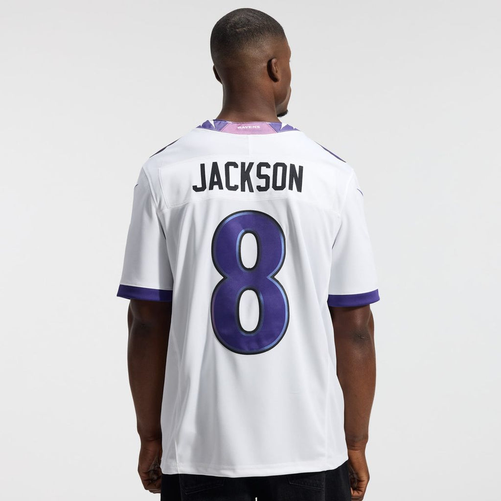 Baltimore Ravens Lamar Jackson Nike Vapor F.U.S.E. Stitched Limited Jersey - White