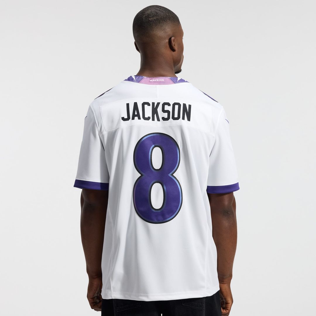 Baltimore Ravens Lamar Jackson Nike Vapor F.U.S.E. Stitched Limited Jersey - White