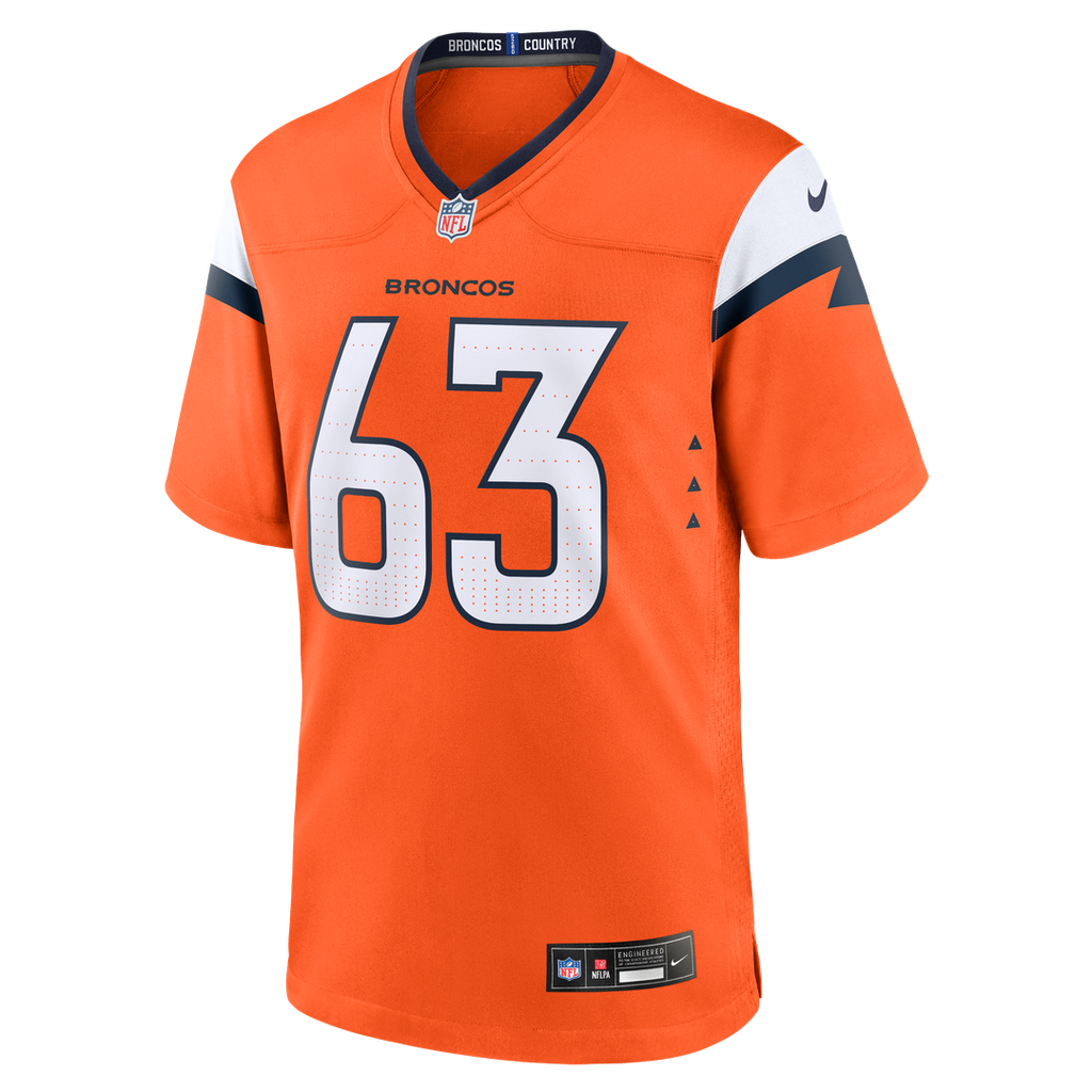 Denver Broncos Alex Palczewski Nike Team Game Jersey - Orange