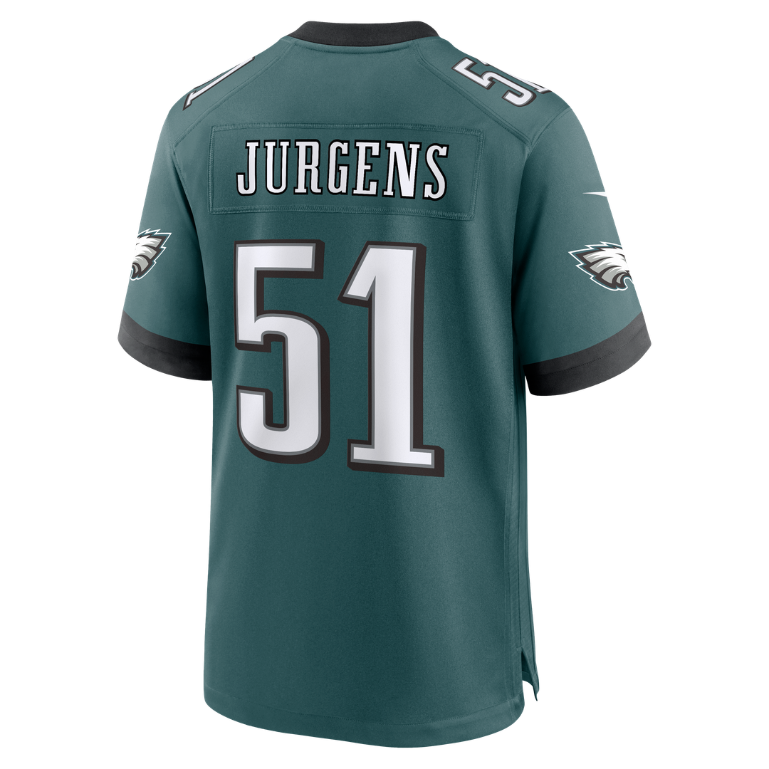 Philadelphia Eagles Cam Jurgens Nike Team Game Jersey - Midnight Green