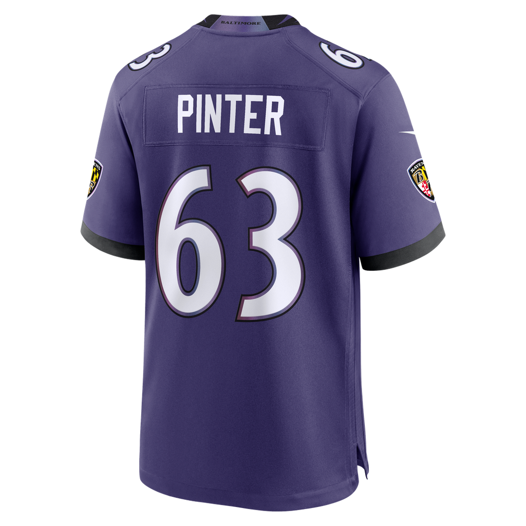 Baltimore Ravens Danny Pinter Nike Team Game Jersey - Purple