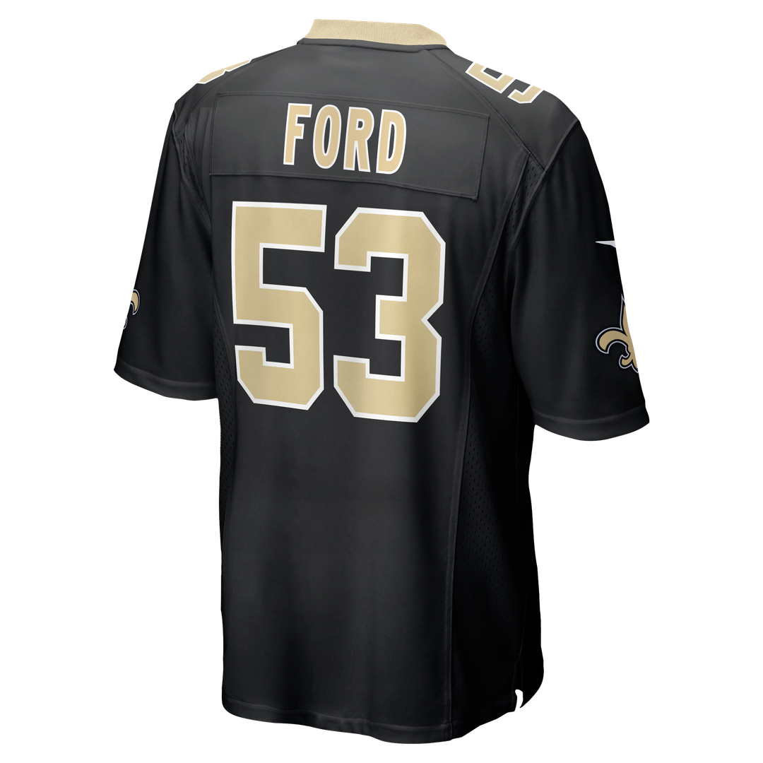 New Orleans Saints Jaylan Ford Nike Game Jersey - Black