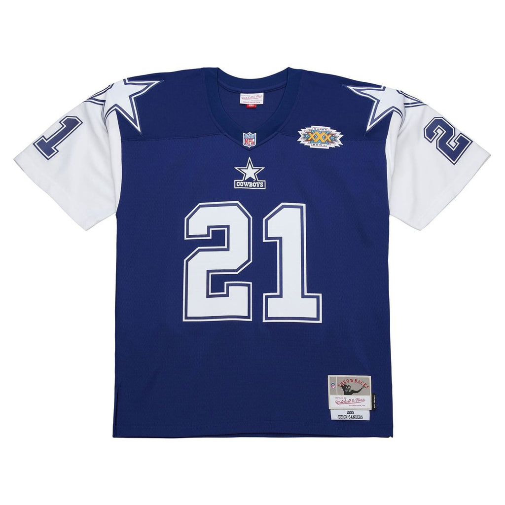 Dallas Cowboys Deion Sanders Mitchell & Ness 1995 Legacy Replica Jersey - Navy