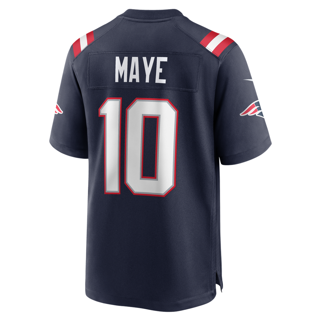 New England Patriots Drake Maye Nike Player Game Jersey - Navy