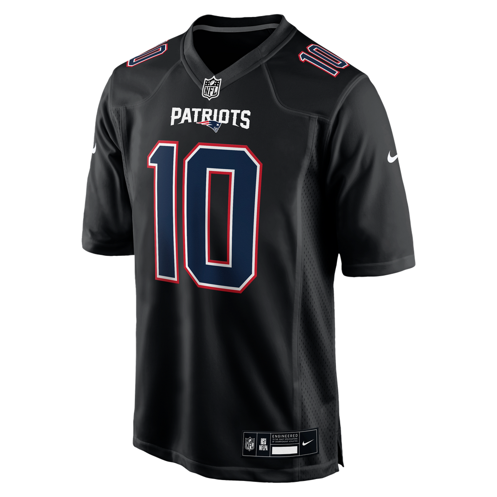 New England Patriots Drake Maye Nike Tundra White Game Jersey