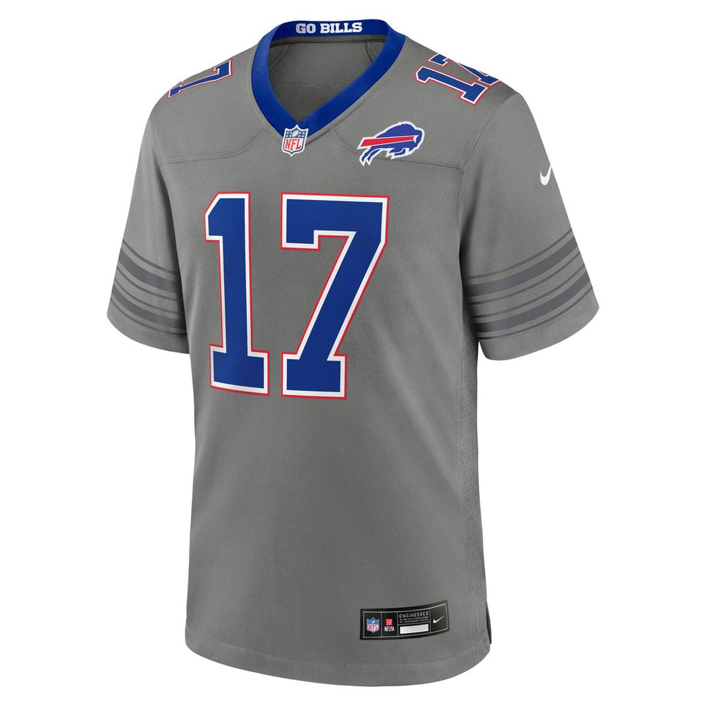 Buffalo Bills Josh Allen Nike Nickel City Game Jersey - Gray