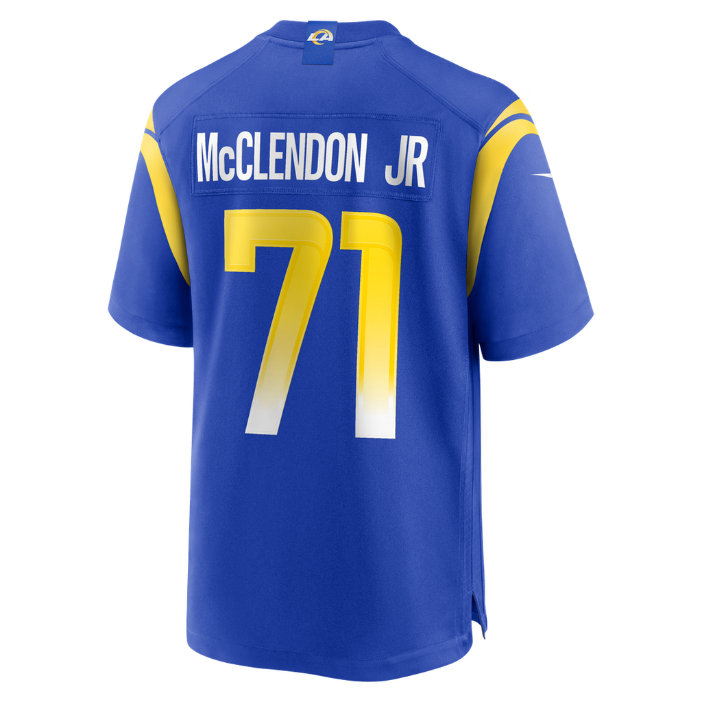 Los Angeles Rams Warren McClendon Jr. Nike Team Game Jersey - Royal