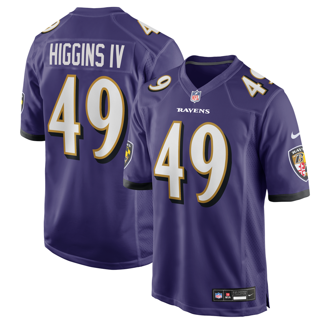 Baltimore Ravens Jay Higgins IV Nike Team Game Jersey - Purple