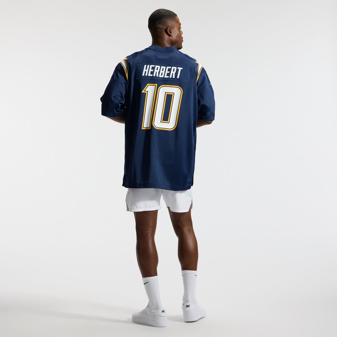 Los Angeles Chargers Justin Herbert Nike Alternate Super Chargers Game Player Jersey - Navy