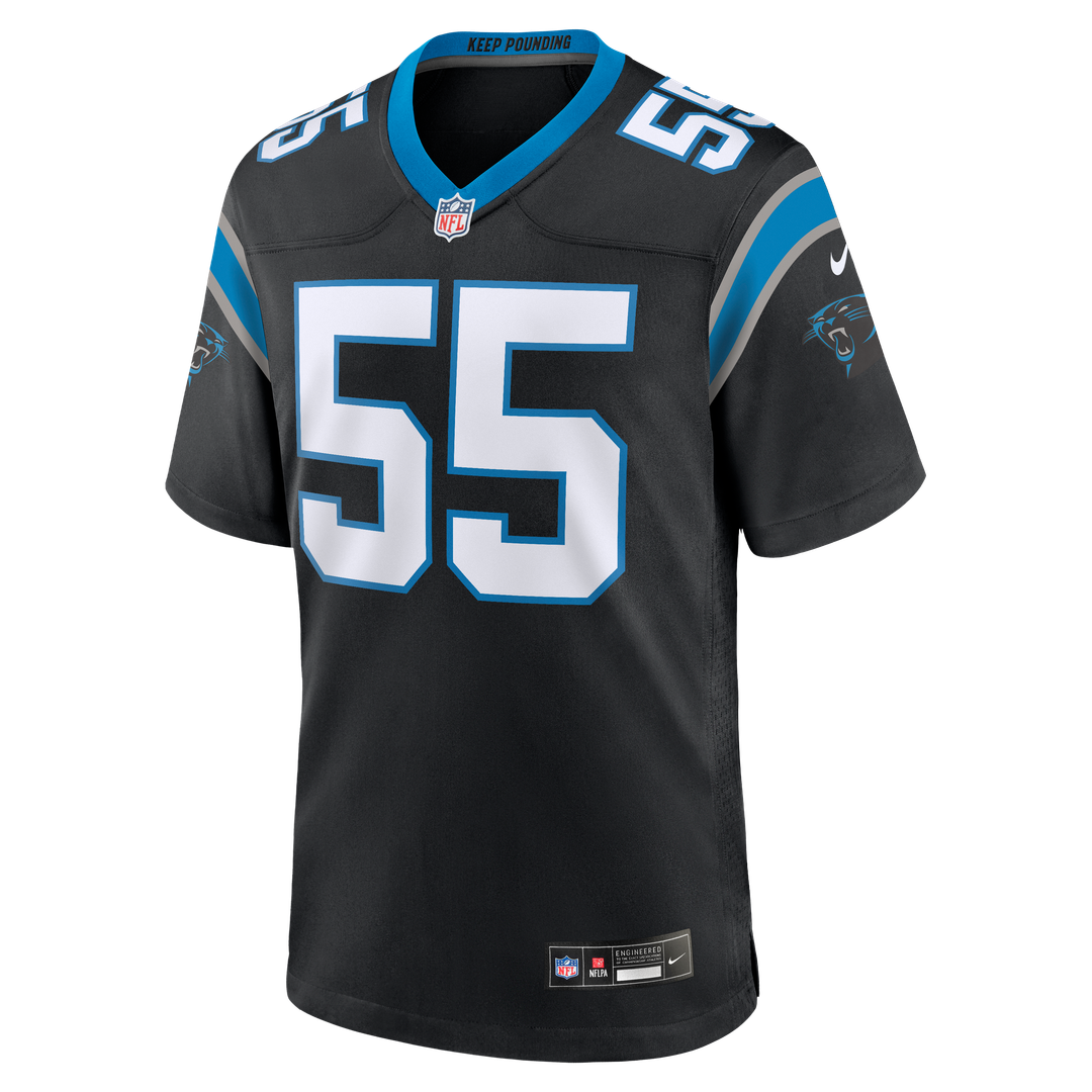 Carolina Panthers Devin Lloyd Nike Team Game Jersey - Black