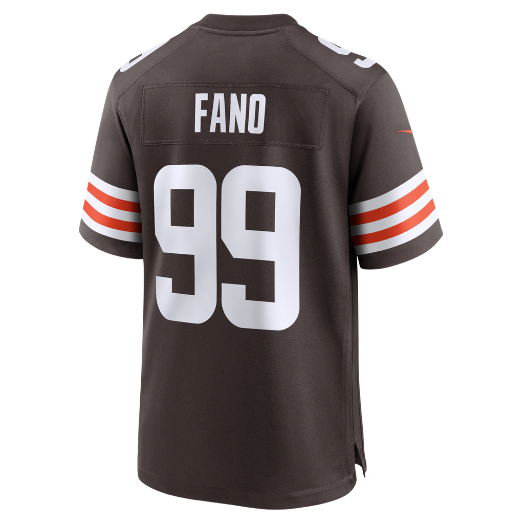 Cleveland Browns Logan Fano Nike Team Game Jersey - Brown