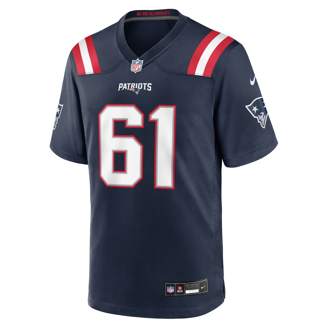 New England Patriots Darrian Dalcourt Nike Team Game Jersey - Navy