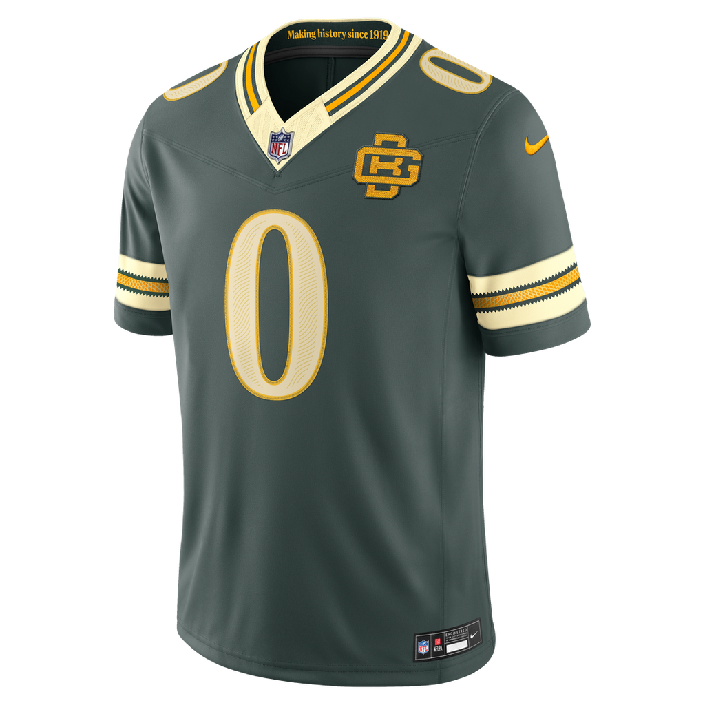 Green Bay Packers Matthew Golden Nike 2026 Rivalries Collection Stitched Limited Jersey - Green