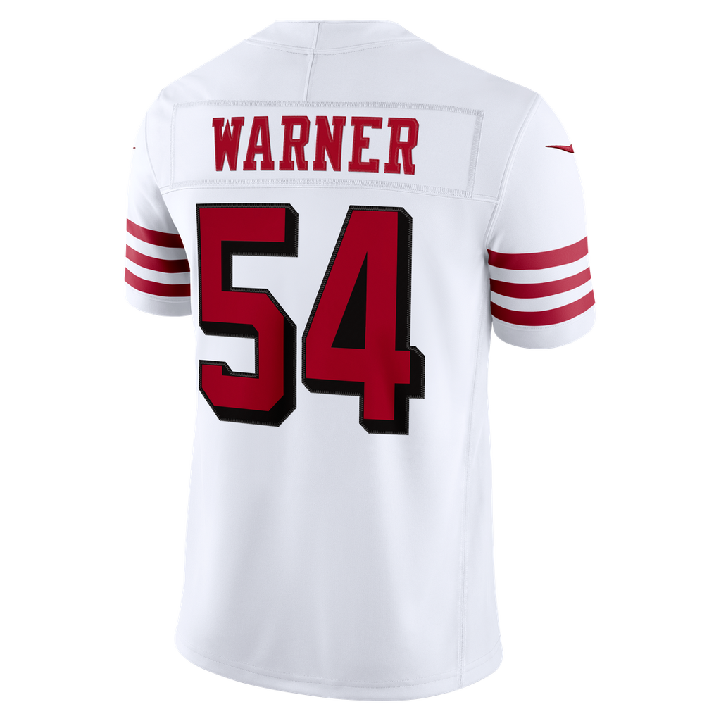 San Francisco 49ers Fred Warner Nike Alternate Vapor F.U.S.E. Stitched Limited Jersey - White