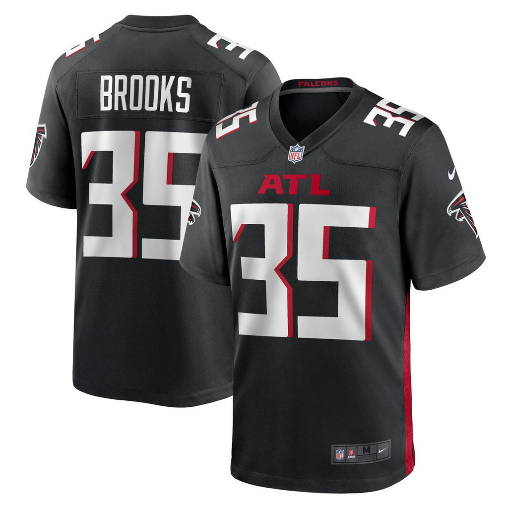 Atlanta Falcons Natrone Brooks Nike Team Game Jersey - Black