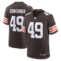 Cleveland Browns Carson Schwesinger Nike 2025 NFL Draft Game Jersey - Brown