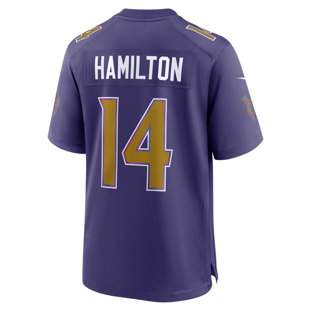 Baltimore Ravens Kyle Hamilton Nike Alternate Game Jersey - Purple