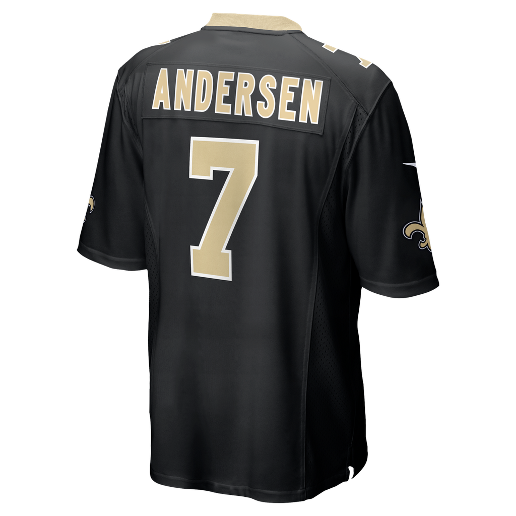 New Orleans Saints Morten Andersen Nike Game Retired Player Jersey - Black