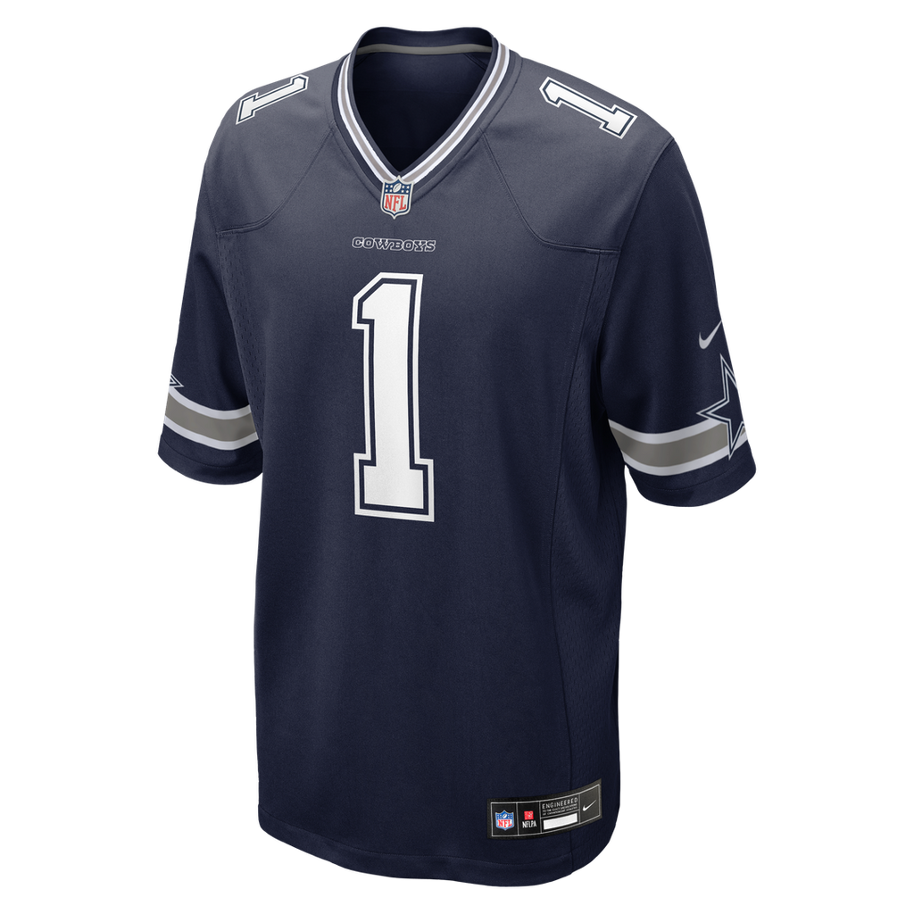 Dallas Cowboys Number 1 Dad Nike Game Jersey - Navy