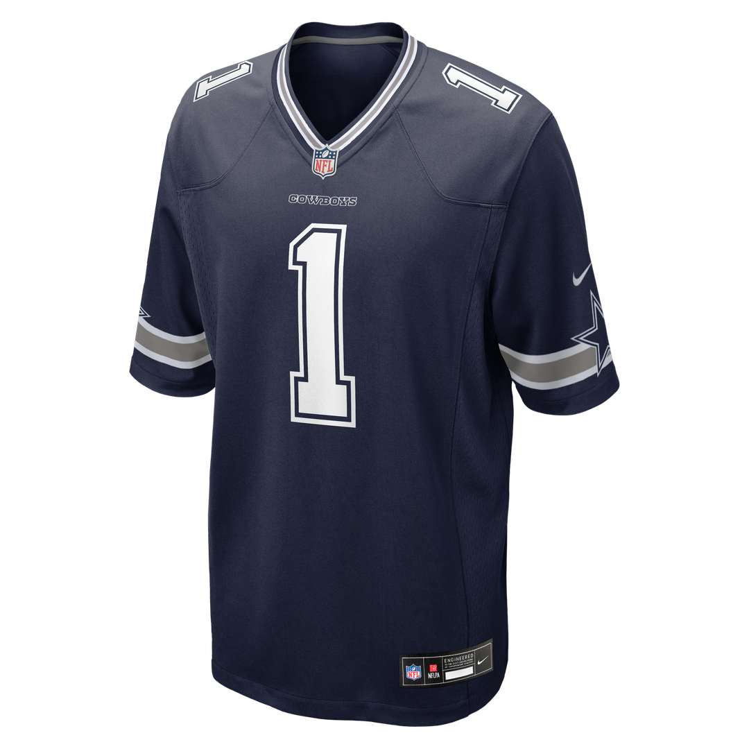 Dallas Cowboys Number 1 Dad Nike Game Jersey - Navy