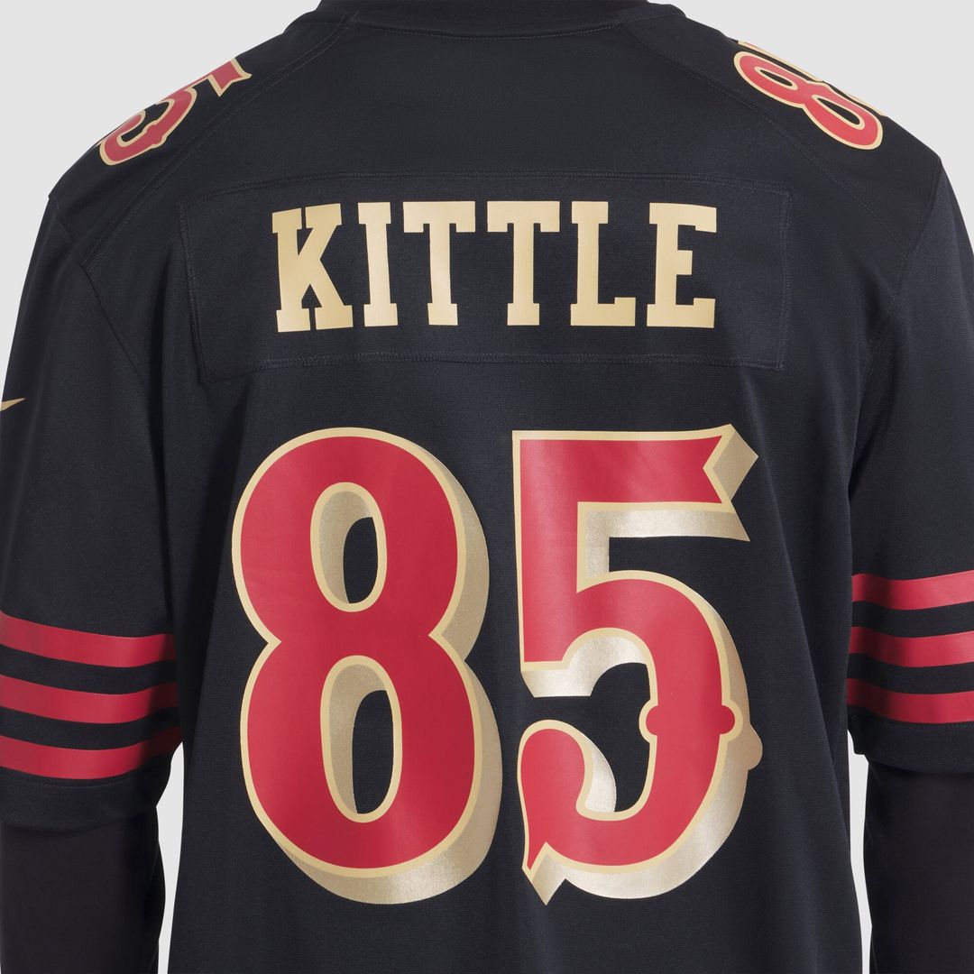 San Francisco 49ers George Kittle Nike Rivalries Collection Game Jersey - Black