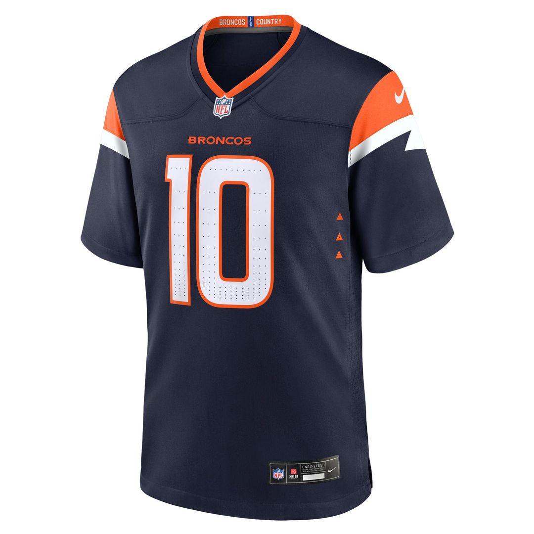 Denver Broncos Bo Nix Nike Alternate Game Jersey - Navy