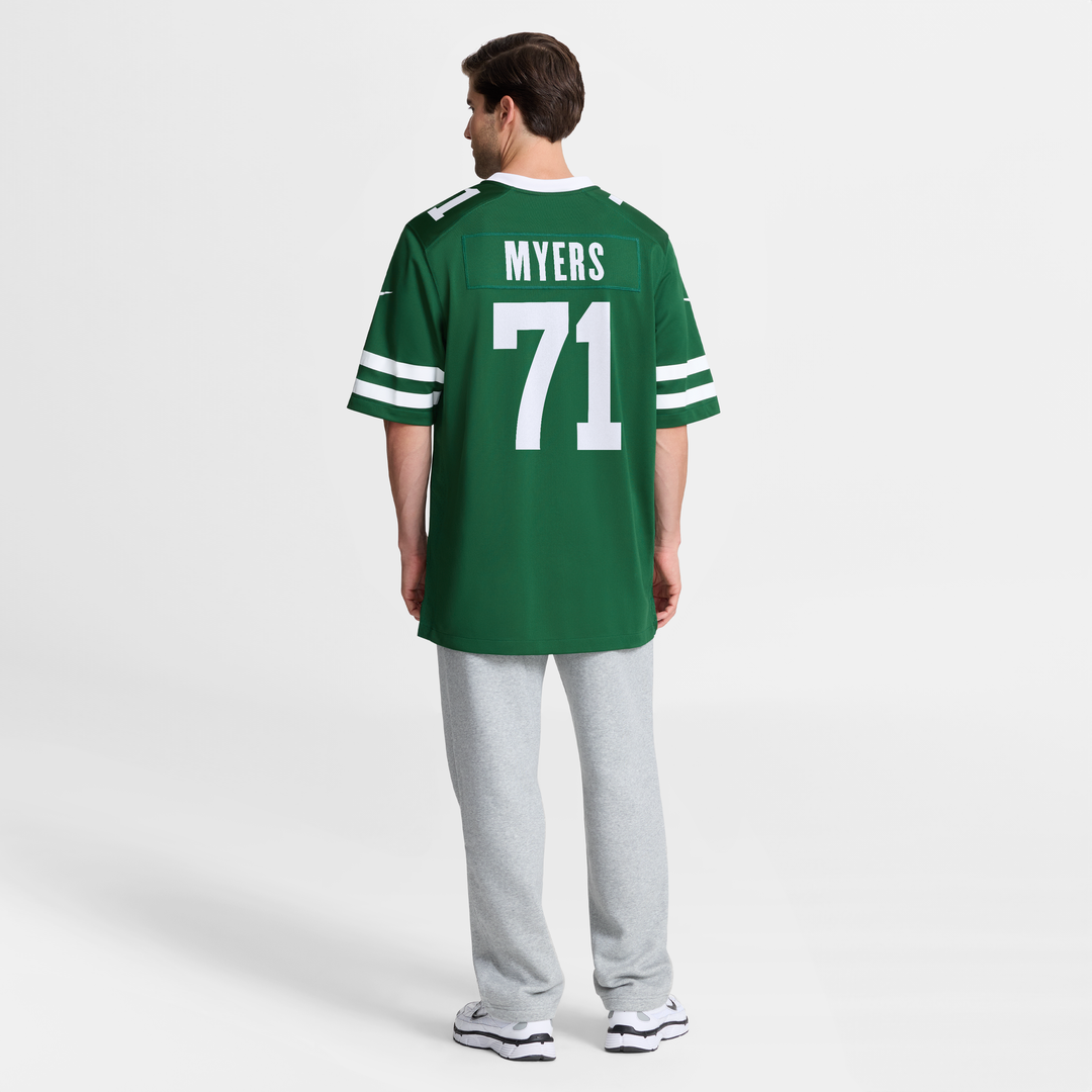 New York Jets Josh Myers Nike Team Game Jersey - Legacy Green