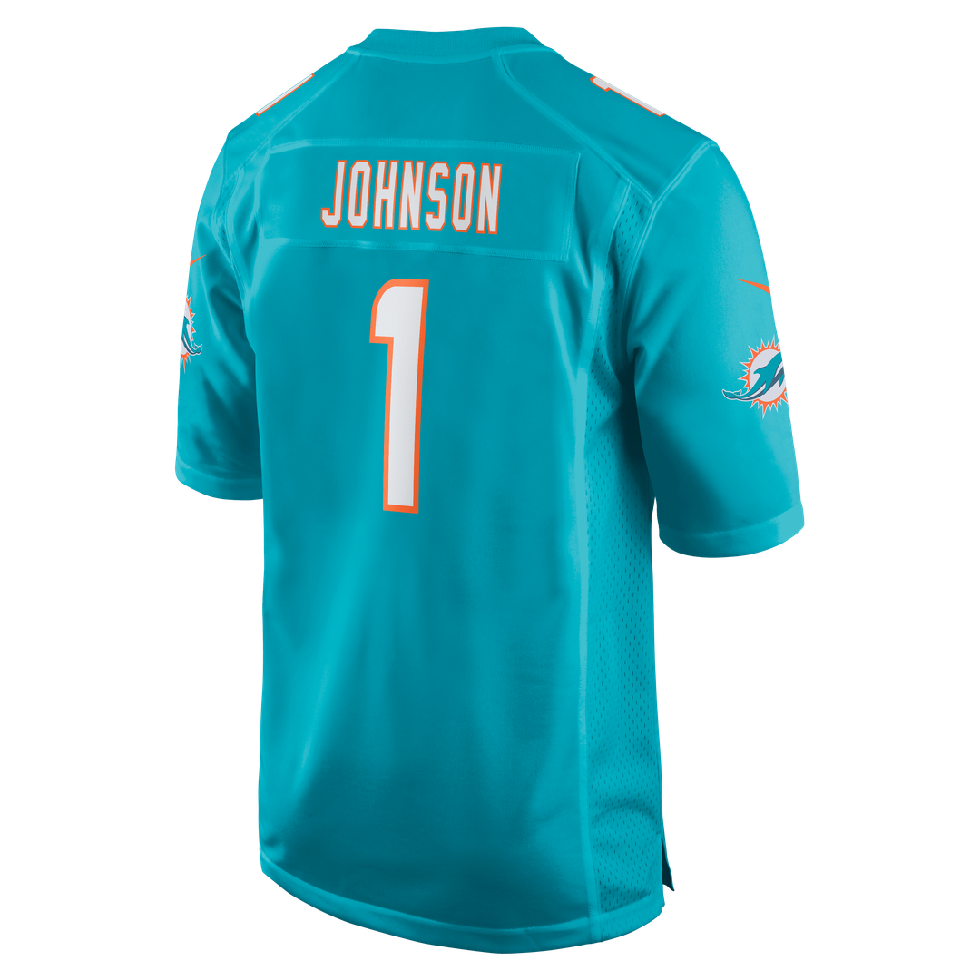 Miami Dolphins Chris Johnson Nike Team Game Jersey - Aqua