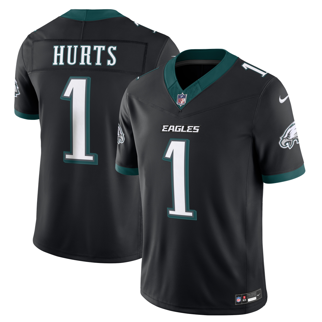 Philadelphia Eagles Jalen Hurts Nike Alternate Vapor F.U.S.E. Stitched Limited Jersey - Black