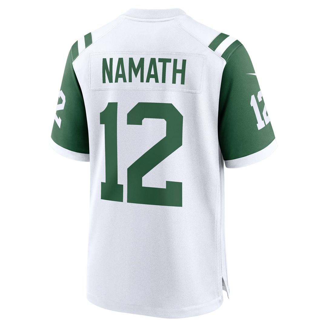 New York Jets Joe Namath Nike Classic Alternate Retired Player Game Jersey - White