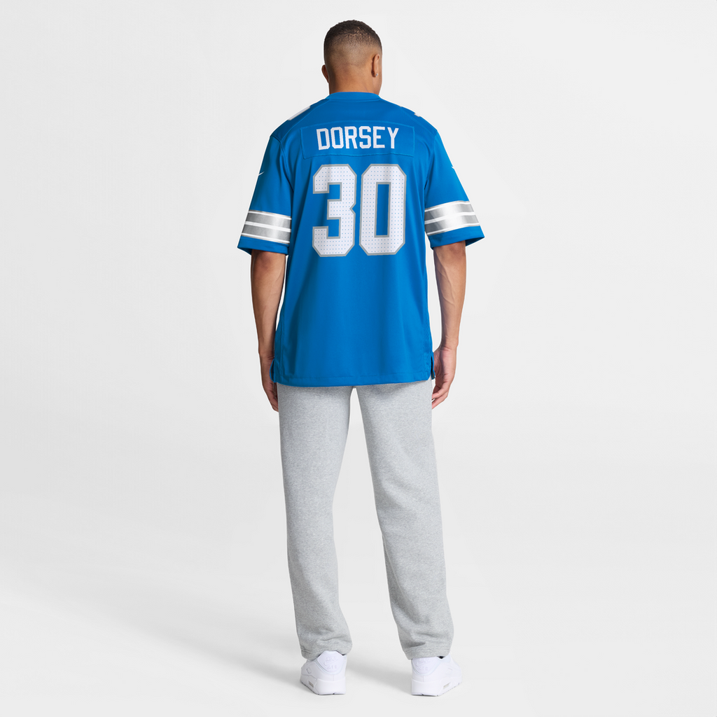 Detroit Lions Khalil Dorsey Nike Team Game Jersey - Blue