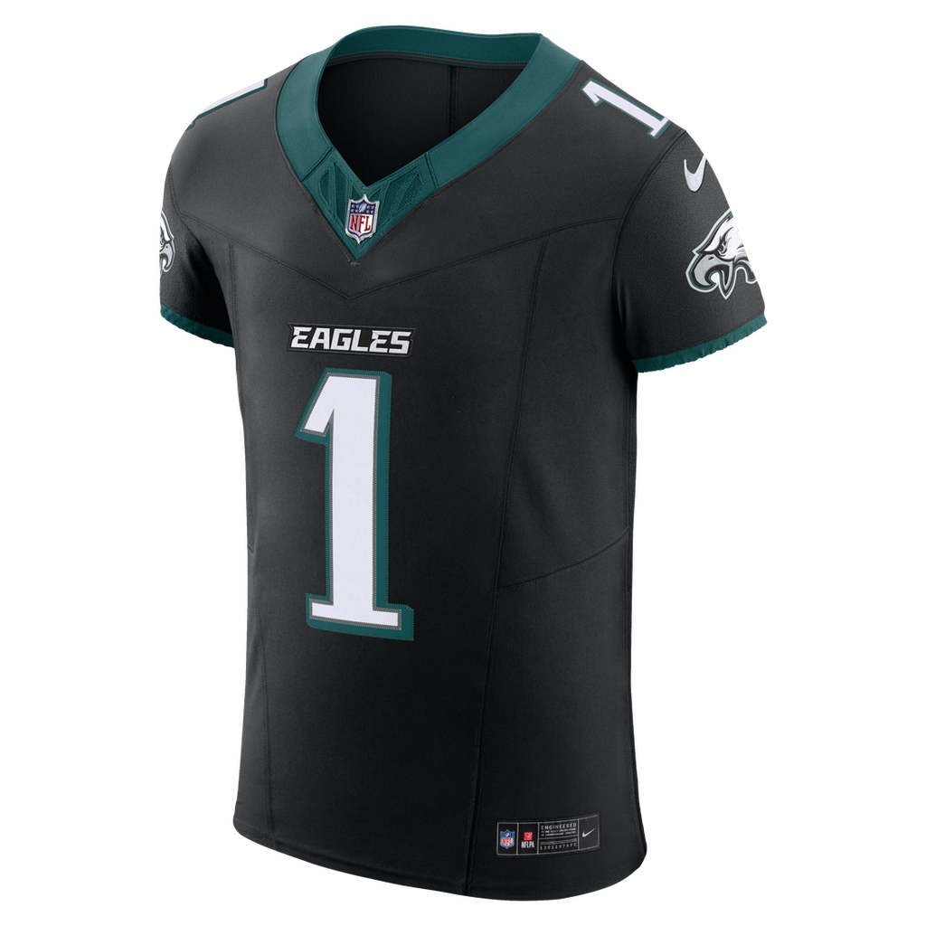 Philadelphia Eagles Jalen Hurts Nike Alternate Vapor F.U.S.E. Elite Jersey - Black
