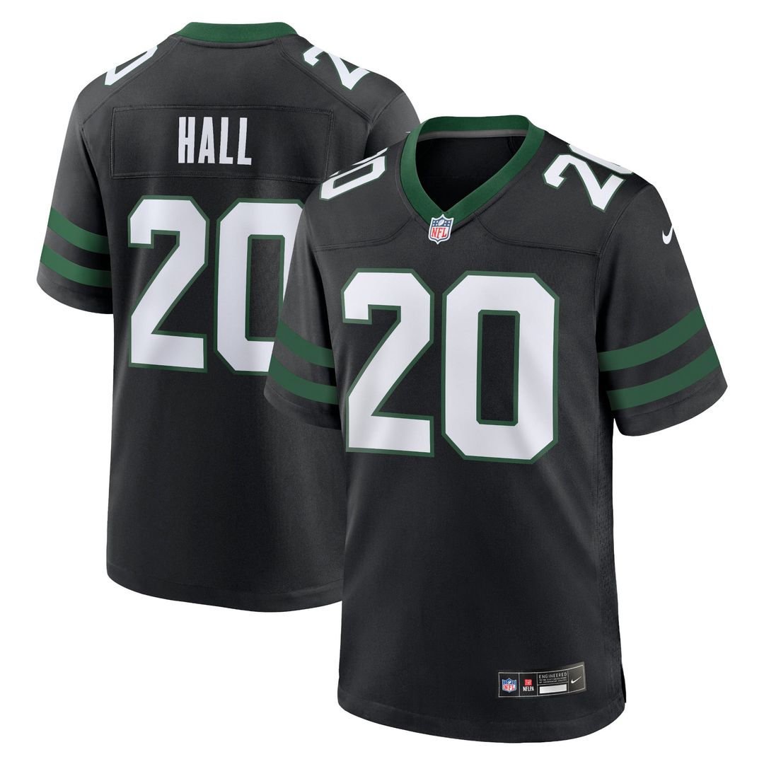 New York Jets Breece Hall Nike Alternate Game Jersey - Legacy Black