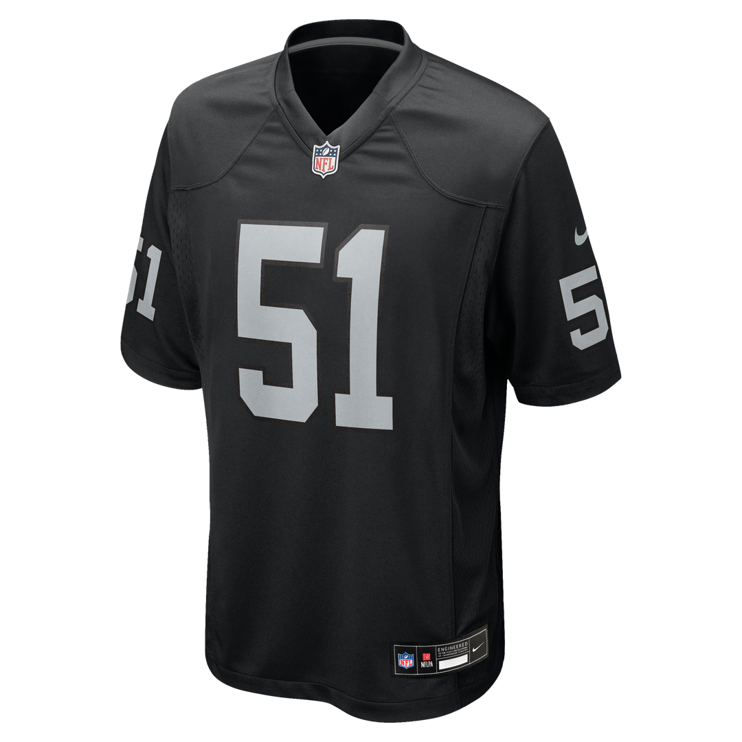 Las Vegas Raiders Malcolm Koonce Nike Game Jersey - Black