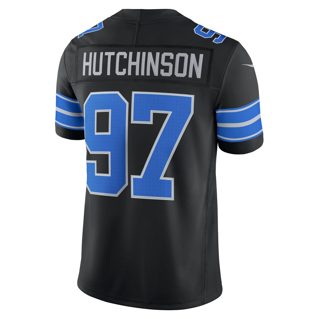 Detroit Lions Aidan Hutchinson Nike Alternate Vapor F.U.S.E. Stitched Limited Jersey - Black