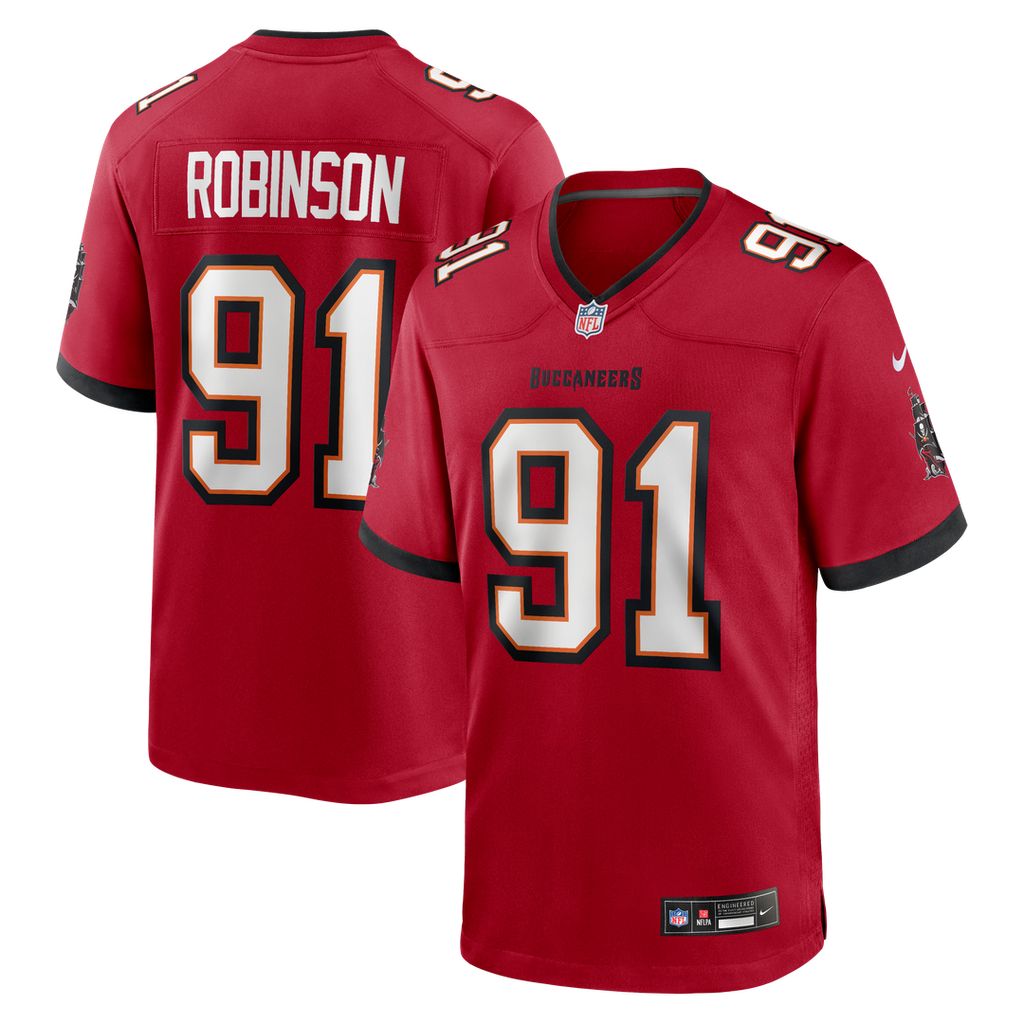 Tampa Bay Buccaneers A'Shawn Robinson Nike Team Game Jersey - Red