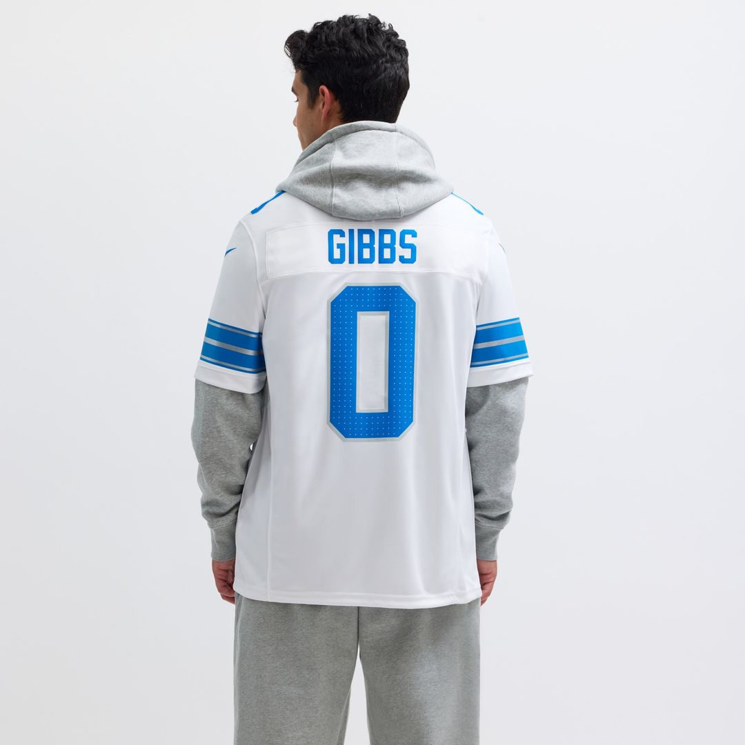 Detroit Lions Jahmyr Gibbs Nike 2nd Alternate Vapor F.U.S.E. Limited Jersey - Black