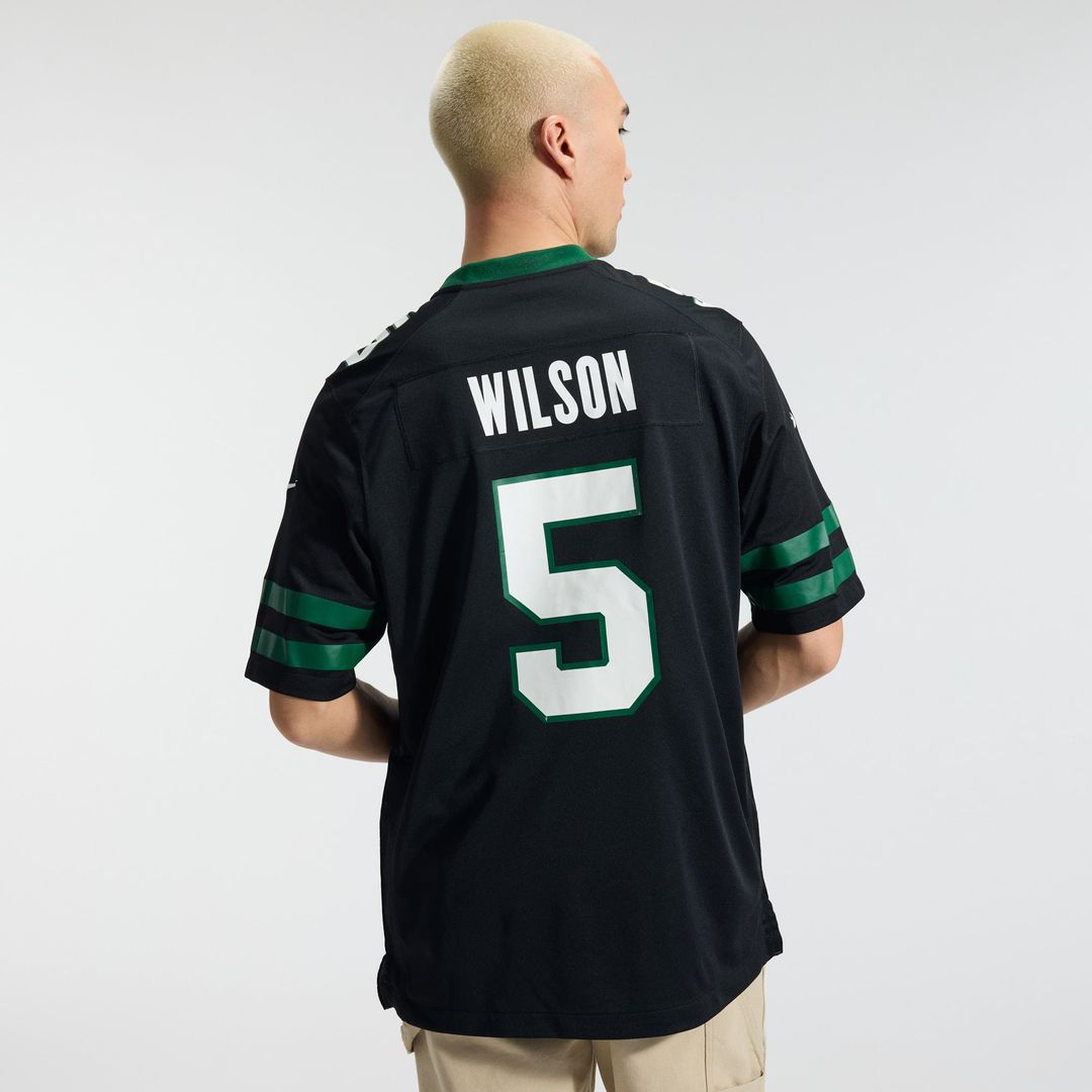 New York Jets Garrett Wilson Nike Alternate Game Jersey - Legacy Black