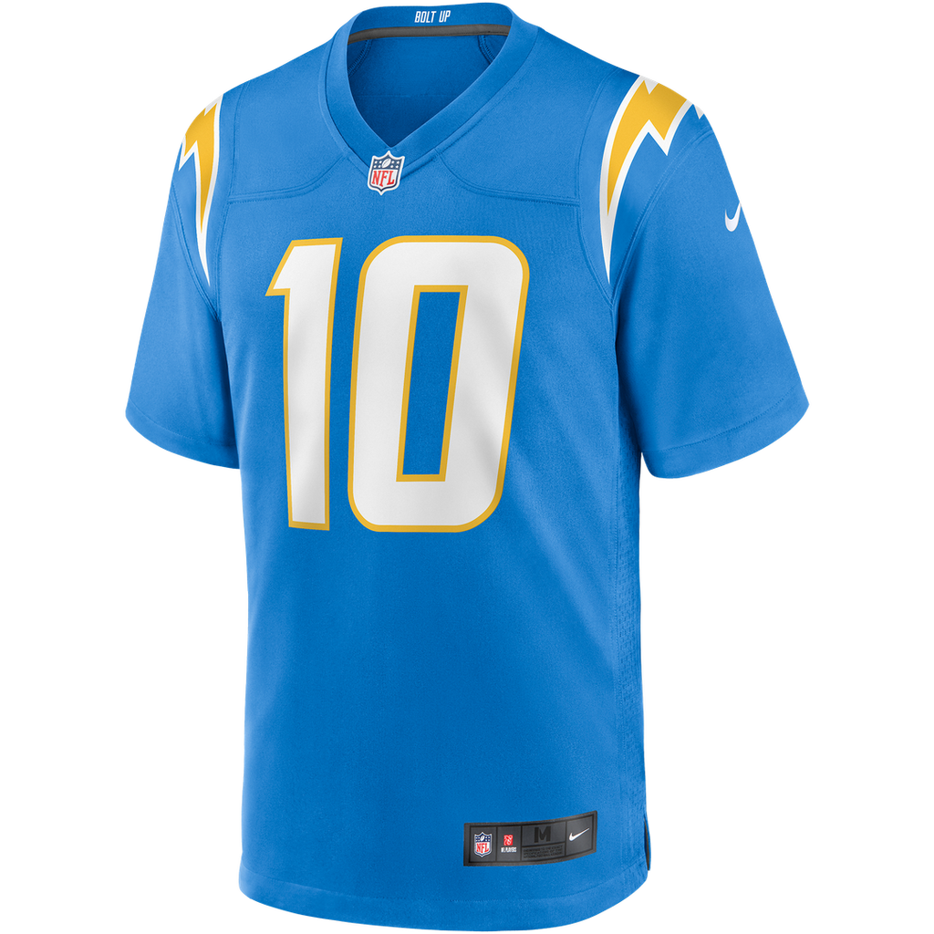 Los Angeles Chargers Justin Herbert Nike Alternate Charger Power Game Player Jersey - Gold